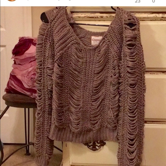 Gypsy 05 Sweaters - Gypsy 05 Shag Fray Sweater